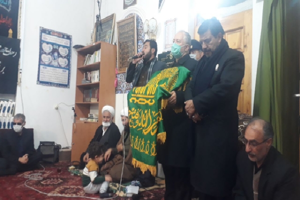 آئین بدرقه خدام اربعین موکب&zwnj;الرضا(ع) اردبیل + فیلم