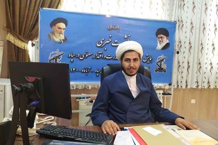 حجت&zwnj;الاسلام حسین شیخعلی، مسئول دفتر نمایندگی ولی فقیه در دانشکده علوم و فنون زرهی نیروی زمینی سپاه پاسداران انقلاب اسلامی