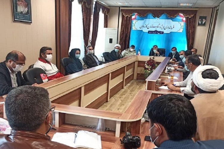 نشست ستاد کرونا، کازرون