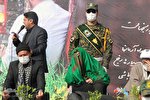استقبال از مادر شهید «حسین بابایی» در بیرجند