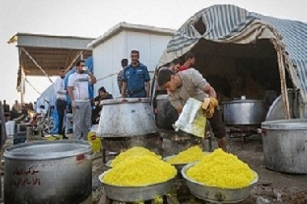 کمک رسانی مواکب اربعین به زلزله زدگان اندیکا
