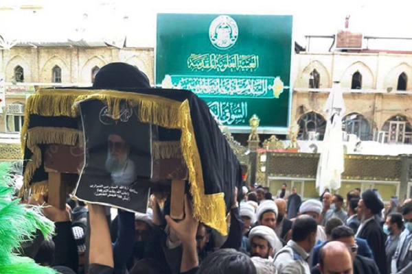 پیکر آیت الله سید رضی شیرازی به خاک سپرده شد