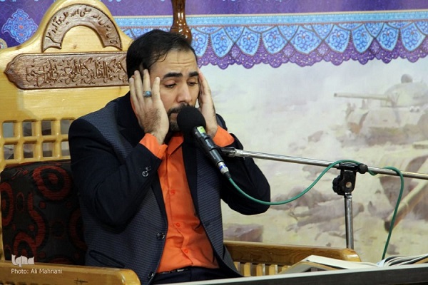ابراهیم جهش قاری ممتاز استانی در کرسی تلاوت ضیافت نور علی آباد