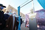 سردیس سردار قاسم سلیمانی در حسینیه اعظم زنجان رونمایی شد