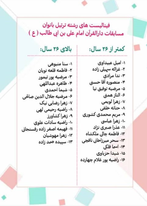  مسابقات دارالقرآن‌امام علی(ع)