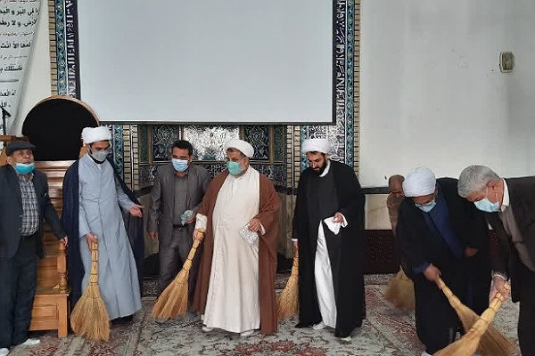 مام جمعه گنبد کاووس مراسم غبار روبی مساجد