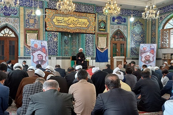  مراسم گرامیداشت شهدای رمضانی در مسجد جامع گلستان
