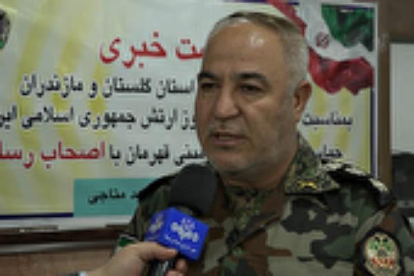 سرهنگ اصغر زاده فرمانده تیپ ۲۳۰ ارتش در گلستان