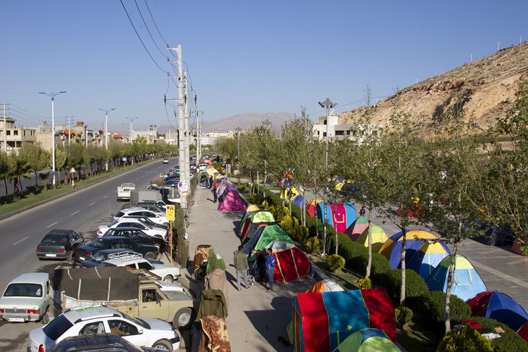 اسکان مسافران نوروزی در شیراز 