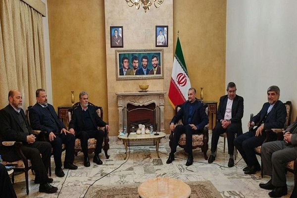 دیدار امیرعبداللهیان با رهبران مقاومت فلسطین در بیروت