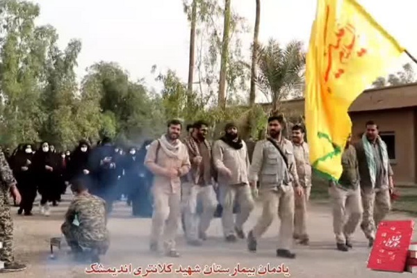 حضور کاروان&zwnj;های راهیان نور در یادمان بیمارستان شهید کلانتری اندیمشک