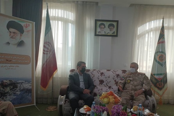 دیدار استاندار کردستان با فرمانده مرزبانی کشور