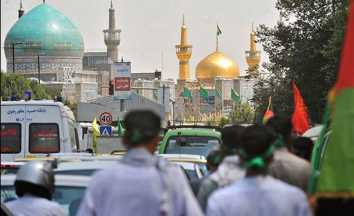زیارت حرم مطهر رضوی شهر مشهد