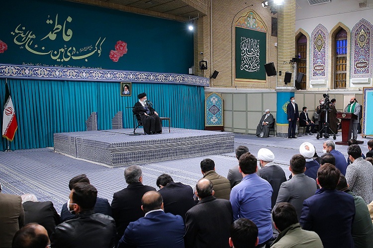 دیدار جمعی از مداحان و شاعران اهل‌بیت(ع) با رهبر معظم انقلاب