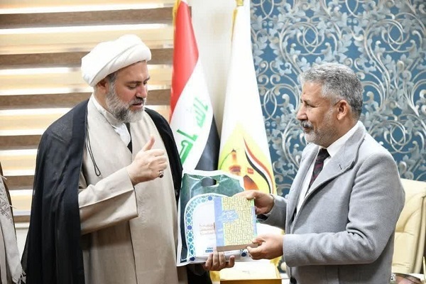 استاندار کربلا توسط نماینده جامعةالمصطفی در عراق تقدیر شد