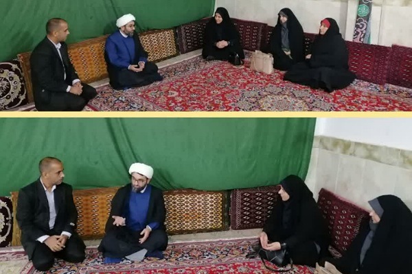 حجت الاسلام رضا زاده امام جمعه بخش بهاران در دیدار با مسئولین جامعه القرآن سرخنکلاته