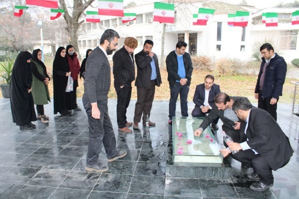 تجدید میثاق کارکنان جهاددانشگاهی با شهید دانشگاه گلستان