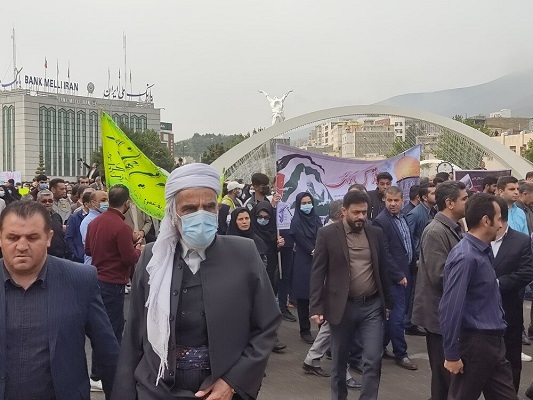راهپیمایی 22 بهمن در سنندج