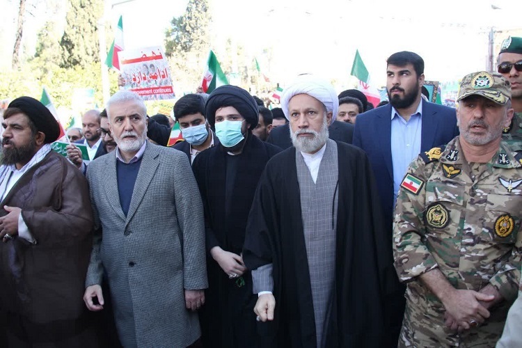 شهردار شیراز در راهپیمایی 22 بهمن