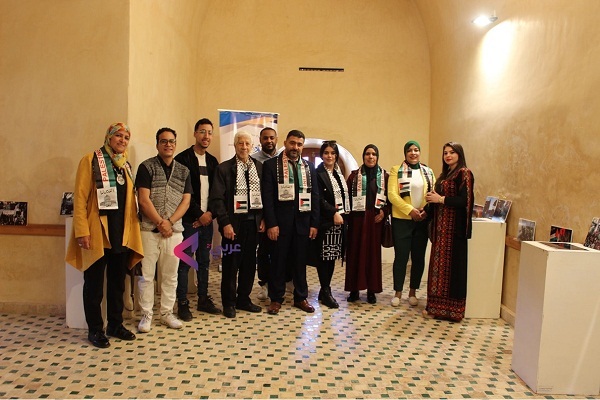 برپایی نمایشگاه هنری همبستگی با فلسطینیان در مراکش + عکس