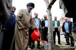 عکس| کاشت نهال توسط آیت‌الله نورمفیدی