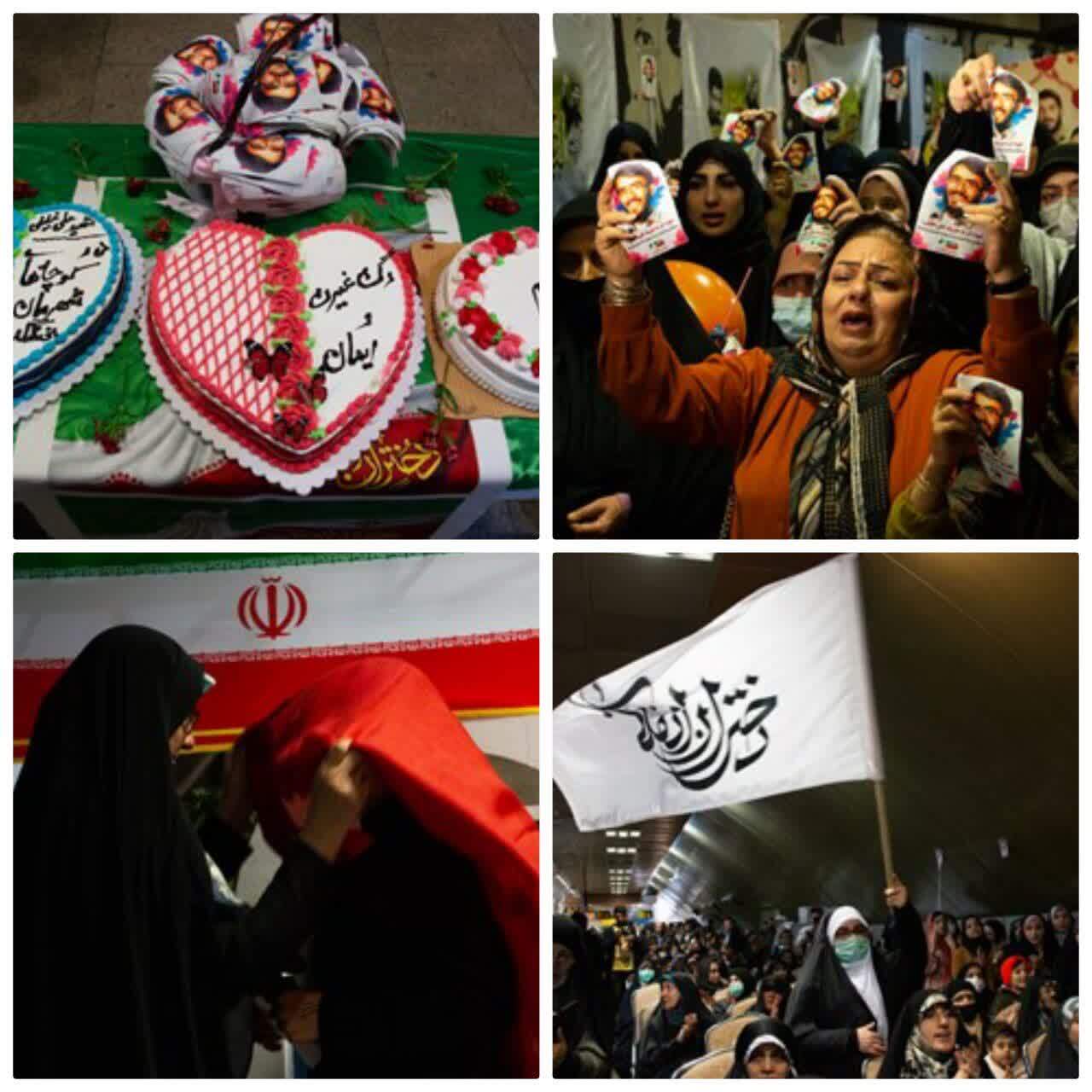 موکب‌های انتظار دختران انقلاب در 3 نقطه تهران