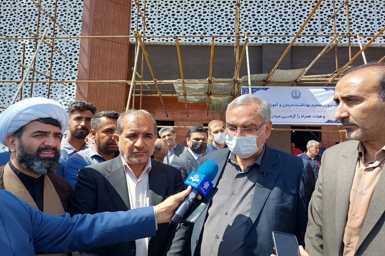 سفر وزیر بهداشت به شهرستان داراب، بهرام عین‌اللهی