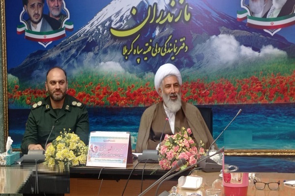 حجت&zwnj;الاسلام رعایتی، مسئول دفتر نمایندگی ولی فقیه در سپاه کربلای مازندران