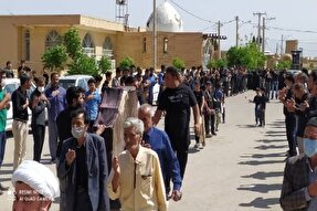 عکس | عزاداری روز شهادت امام علی(ع) در یزدان‌آباد