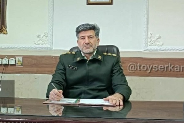 رضا نوری فرمانده نیروی انتظامی تویسرکان