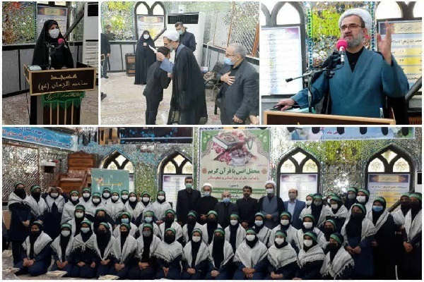 حجت الاسلام شهابی امام جمعه ازاد شهر در محفل انس با قران