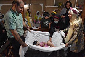 فیلم | آیین سنتی گُل‌غلتان نوزادان در سمنان