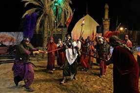 عکس | تعزیه شهادت حضرت مسلم‌ بن‌ عقیل(ع) در ده‌زیار