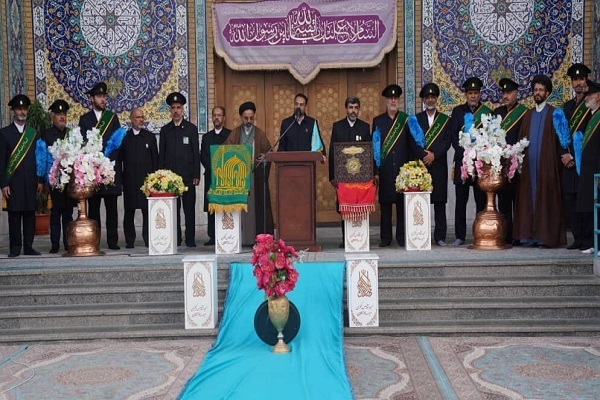 تشرف خادمان رضوی به مسجد مقدس جمکران