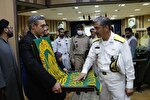 حضور خدام رضوی در بین سپیدجامگان نیروی دریایی ارتش در هرمزگان