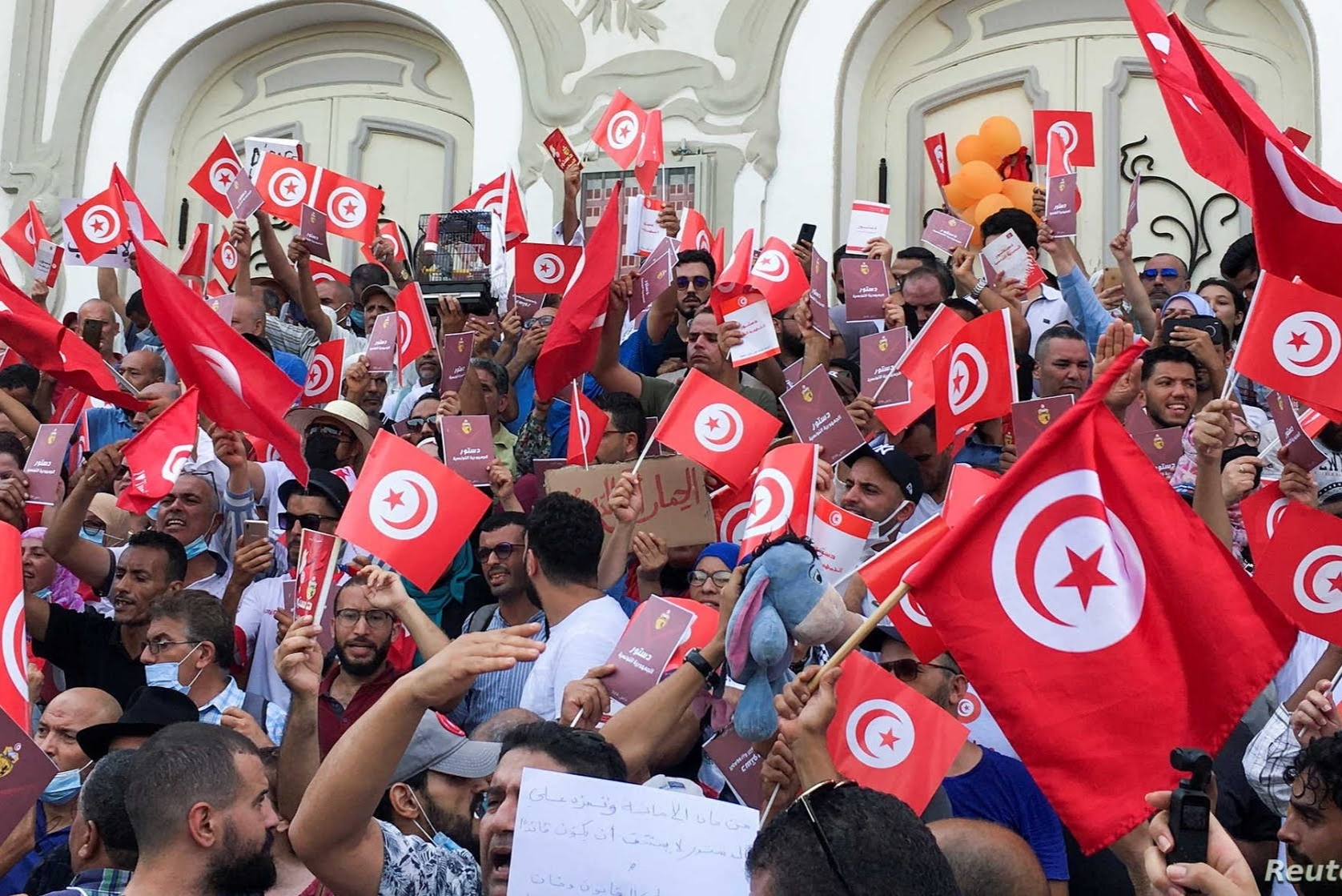 تونس، صحنه تظاهرات مردمی
