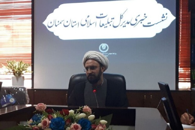 حجت الاسلام عبدالهی مدیر کل تبلیغات اسلامی سمنان اجرای « پویش پرچم» در سمنان