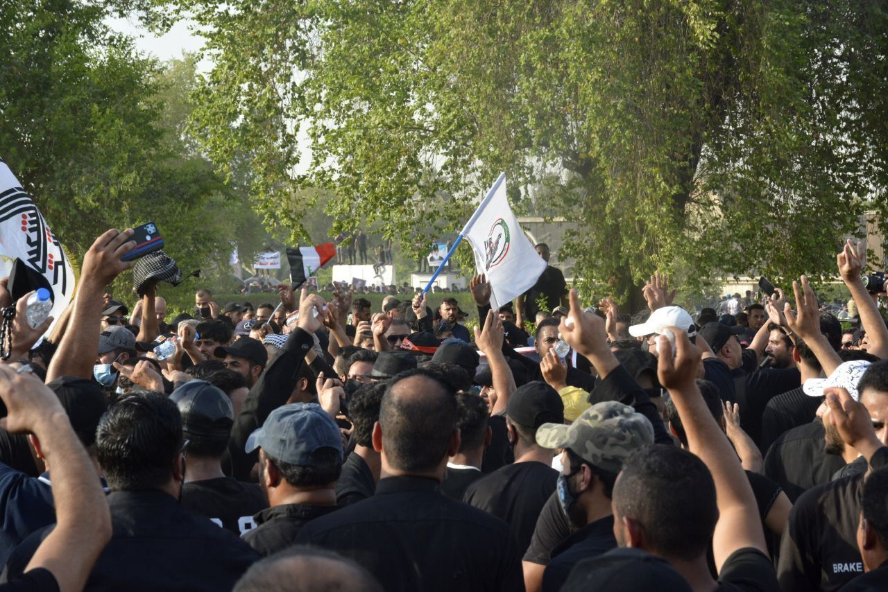 تجمع بزرگ مخالفان فتنه و قانون‌شکنان در بغداد