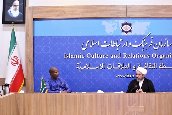 حجت الاسلام ایمانی پور و نوه نلسون ماندلا