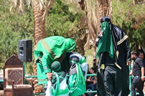 عکس | آیین تعزیه‌خوانی روز تاسوعا در روستای ده‌زیار