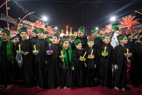 برگزاری مراسم آیینی عزاداری از سوی خادمان سادات حرمین کربلا