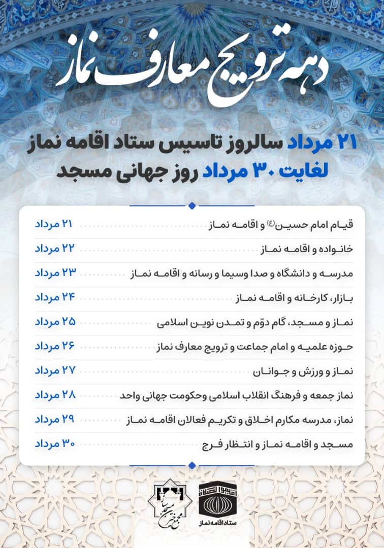 چرا «دهه فرهنگی ترویج معارف نماز» نام‌گذاری شد؟