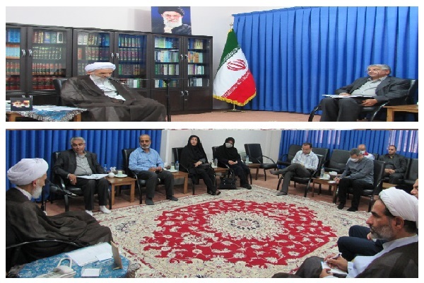 دیدار آیت‌الله لائینی با مسئولان دانشگاه علمی کاربردی مازندران