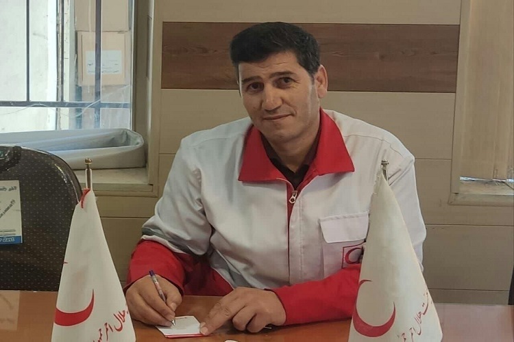 مهدی حیدری رئیس هلال احمر اسدآباد