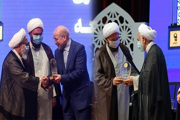 اعطای نشان خادم افتخاری نمازجمعه به سران سه قوه