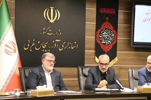 یوسف نوری وزیر آموزش و پرورش و محمدصادق معتمدیان استاندار آذربایجان غربی