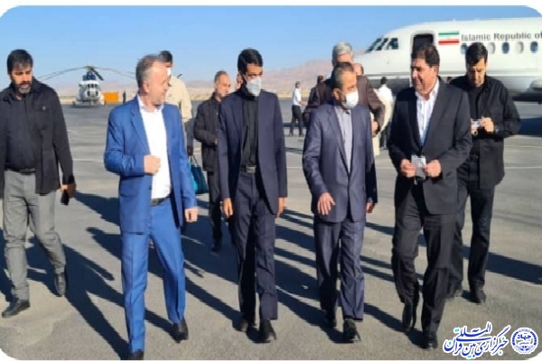 معاون اول رئیس‌جمهور و رئیس سازمان بسیج مستضعفین وارد خراسان‌جنوبی شدند