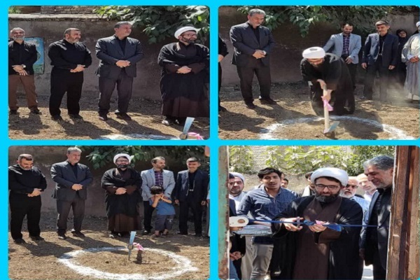 آئین کلنگ زنی ساخت خانه عالم در روستای میرمحله بخش بهاران