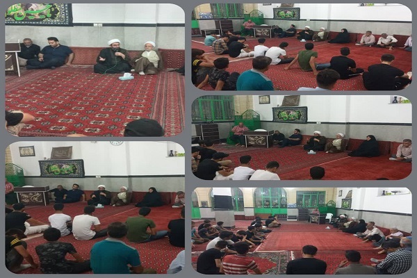 نشست صمیمی امام بجمعه بخش بهاران با جوانان بسیجی در روستای مرزنکلاته