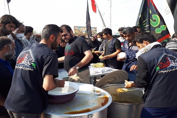 برپایی موکب عزاداری حسینی در گلستان
